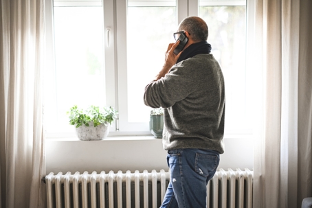 calling for heating repair team